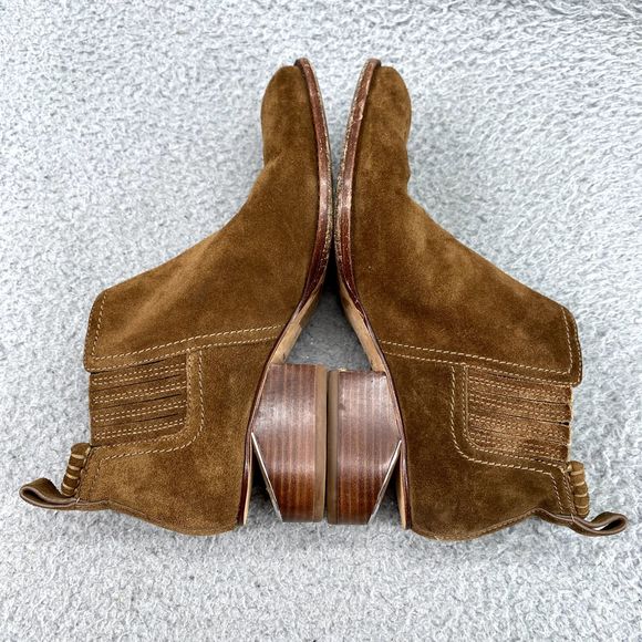 Alexander Wang Shoes Adult EU 35/ US 5 Tan Leather Kori Rose Gold Ankle Boots - Picture 9 of 13